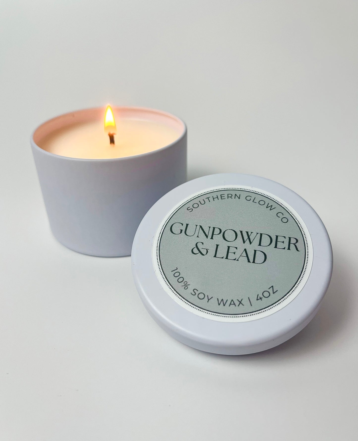 4oz Gunpowder & Lead Candle