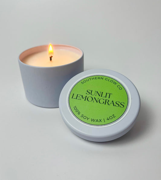 4oz Sunlit Lemongrass Candle